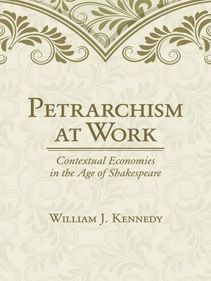 cover image of Petrarchism at Work